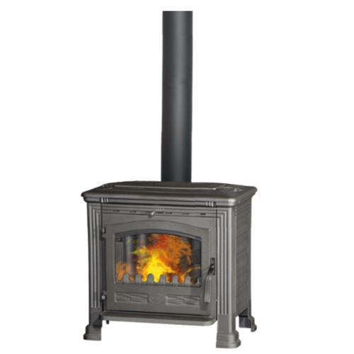 PO&Ecirc;LE &Agrave; BOIS SIENNA 9 B&Ucirc;CHES 50CM - Noir 