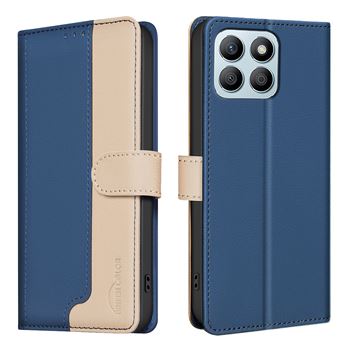Coque pour Honor X8B GANGXUN RFID Magnétique Etui à Rabat Portefeuille avec Support - Blue - 1