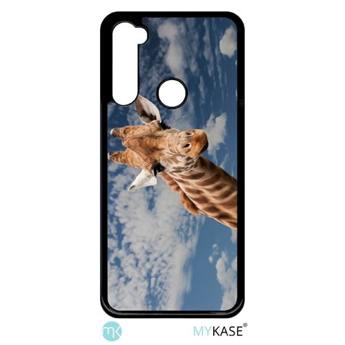 Coque My-Kase pour Note 8t - tete de giraffe mimi - Plastique Noir