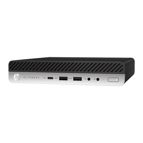 HP Elitedesk 800 G5 - Mini PC Core i5 9500 / Jusqu'À 4.4 Ghz - Ram 8 Go - SSD 512Go - UHD Graphics 630 - Win 11 - Moniteur : Aucun - Noir, Argent - Reconditionné - Grade A