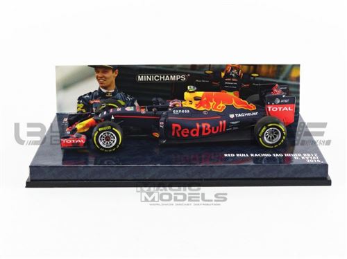 Voiture Miniature de Collection MINICHAMPS 1-43 - RED BULL Tag-Heuer RB12 - 2016 - Bleu / Rouge / Yellow - 417160026