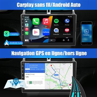 Autoradio AWESAFE Android 12 pour Peugeot 307 307CC SW (2002-2013)  [2Go+32Go] Carplay Android Auto - Autoradio - Achat & prix