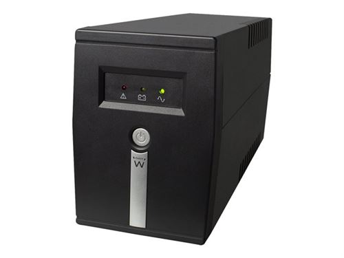 Ewent EW3946 - Onduleur - CA 230 V - 360 Watt - 600 VA - 7 Ah - connecteurs de sortie : 2 - noir