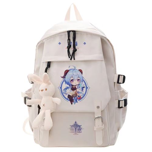 Sac à Dos Genshin Impact pour Garçon et Filles (SD1376) 32*13*45 cm Blanc