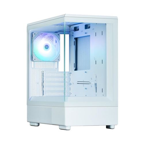 ZALMAN Boitier Mini Tour Micro ATX P10 RGB avec panneaux vitrés (Blanc)