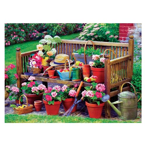 Puzzle Eurographics - Banc de jardin, 1000 pièces