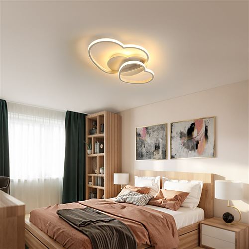 Plafonnier LED Moderne, 26W Lampe de Plafond, Luminaire Plafonnier 2080lm  pour Salon, Chambre, Cuisine, Couloir 3000K (Blanc Chaud) [Classe  énergétique A+++]