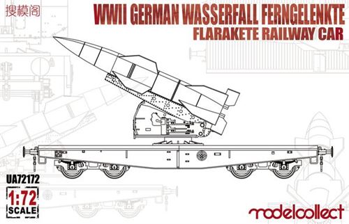 Wwii German Wasserfall Ferngelenkte Flarakete Railway Car- 1:72e - Modelcollect