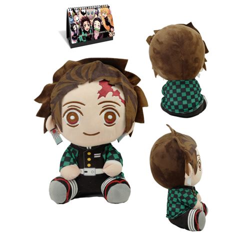 Peluche Demon Slayer Kamado Tanjirou 20 cm et Calendrier Demon Slayer 2022 en français