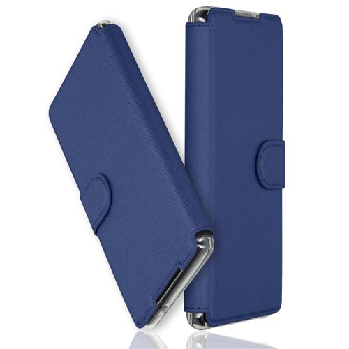 Accezz Étui de téléphone portefeuille Xtreme Wallet pour Samsung Galaxy A13 (4G) Bleu foncé