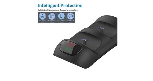 Dualsense controller dock station de chargement double chargeur avec usb pour ps 5 - multicolore