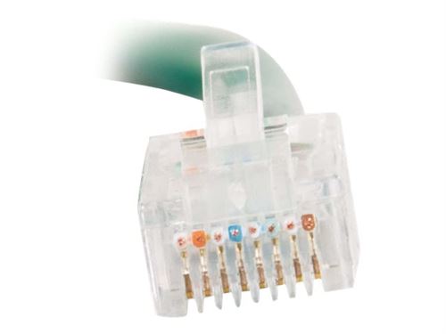 C2G Cat5e Non-Booted Unshielded (UTP) Network Patch Cable - Cordon de raccordement - RJ-45 (M) pour RJ-45 (M) - 1.5 m - UTP - CAT 5e - bloqué, uniboot - vert