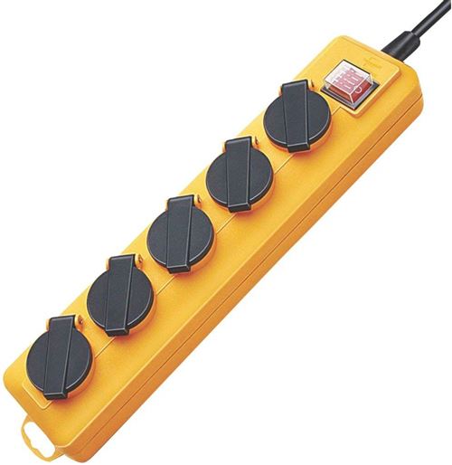 Bloc de prises Super Solid sl 554 16 a 230 v prised.5 2m H07RN-F 3x1,5 mm² - 1159900205 - Brennenstuhl