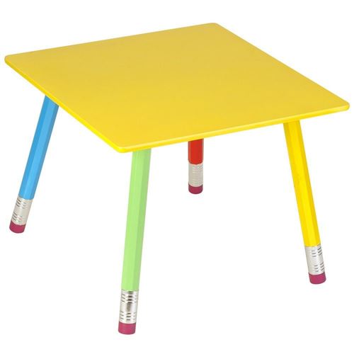 La Chaise Longue - Table Crayons en Bois pour enfant 55x55x43cm