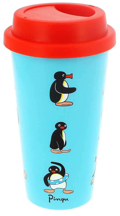 Blueprint Collections mug chauffant Pingouin 500 ml bleu/rouge