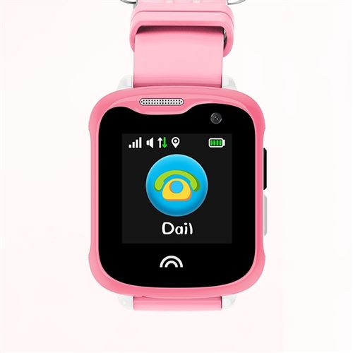 Montre GPS Enfant Connectée Traceur Micro Espion Caméra Surveillance Rose - YONIS