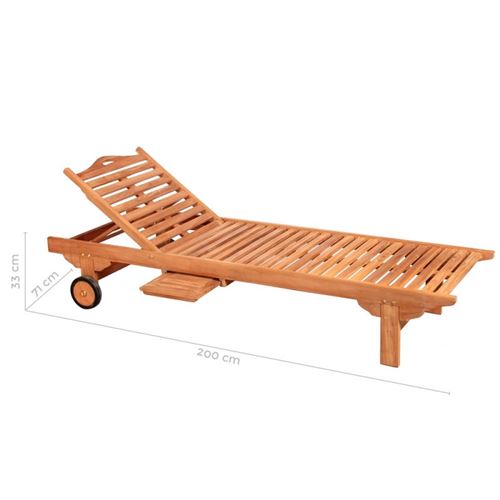 224 Sur Bain De Soleil En Teck Kenita Mobilier De Jardin Achat Prix Fnac