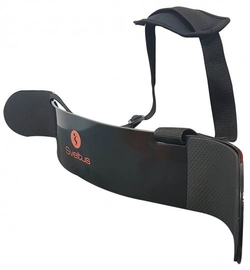 Sveltus protecteur dorsal noir unisexe 59 x 10 x 6,5 cm
