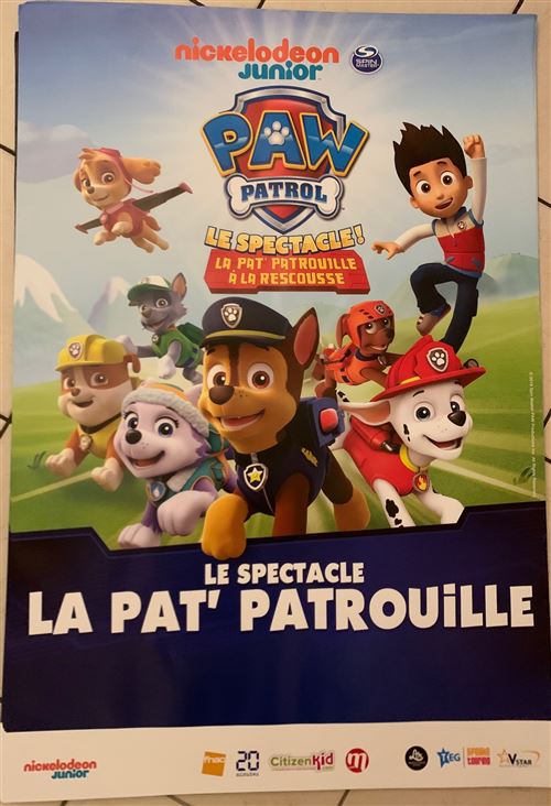 Acheter La Pat' Patrouille - Spectacle - 70x100cm - Affiche État correct - 14,99 € La Pat' Patrouille - Spectacle - 70x100cm - Affiche État correct - N/A reconditionné disponible sur Fnac