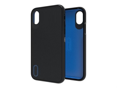 Gear4 D3O Battersea - Achterzijde behuizing voor mobiele telefoon - polycarbonaat, D3O, thermoplastic polyurethaan (TPU) - blauw - voor Apple iPhone X