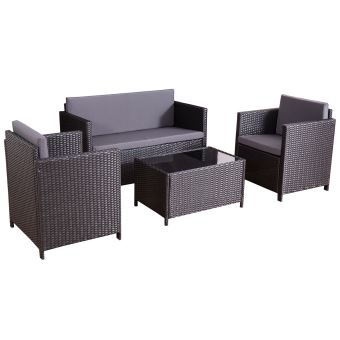44 sur kunga ensemble salon de jardin rsine tresse noirgris 4 places canap fauteuil table mobilier de jardin achat prix fnac - Salon De Jardin Fauteuil 44 sur kunga ensemble salon de jardin rsine tresse noirgris 4 places canap fauteuil table mobilier de jardin achat prix fnac - Salon De Jardin Fauteuil