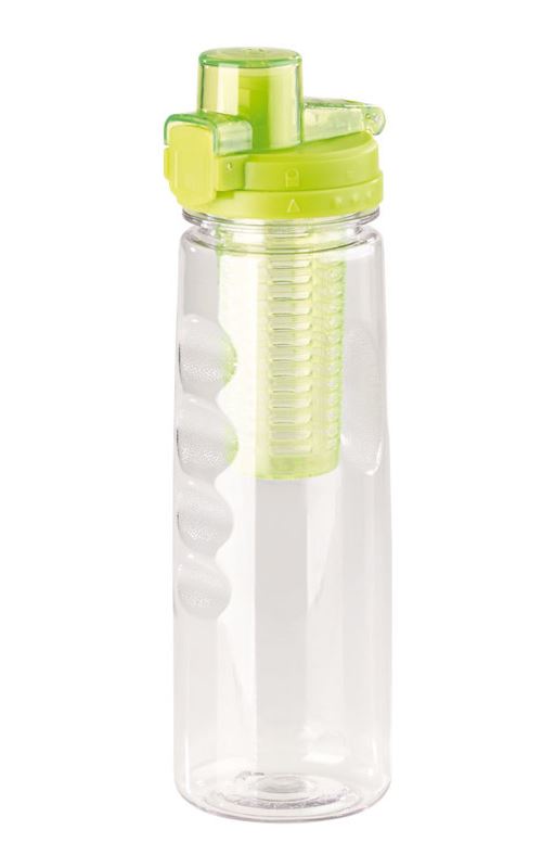 Gourde 800 ml avec conteneur pour herbes et fruits - coloris vert