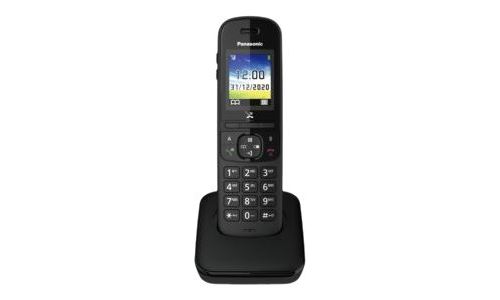 Panasonic KX-TGH710 - Téléphone sans fil avec ID d'appelant/appel en instance - DECTGAP - (conférence) à trois capacité d'appel - noir