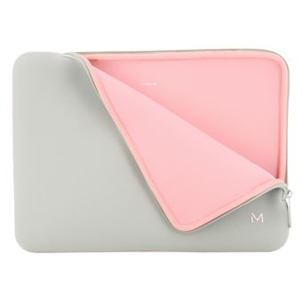 Mobilis Skin - Housse d'ordinateur portable - 12.5" - 14" - gris perle rose poudré - 1