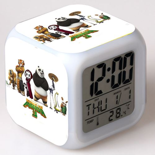 Stack Multicolore Réveil Enfant Led Multifonctionnel Coloré - Kung Fu Panda5 #3 - Image 1