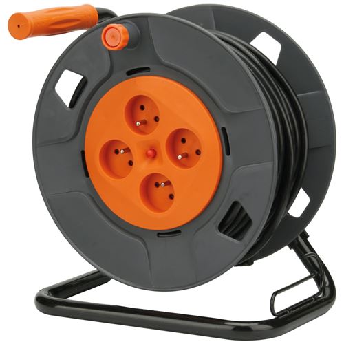 Zenitech - Enrouleur 4 Prises Déportées 2P+T 16A 40M