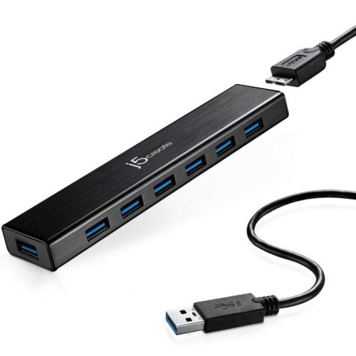 J5create juh377 hub usb 3.0 7 puertos mac/pc