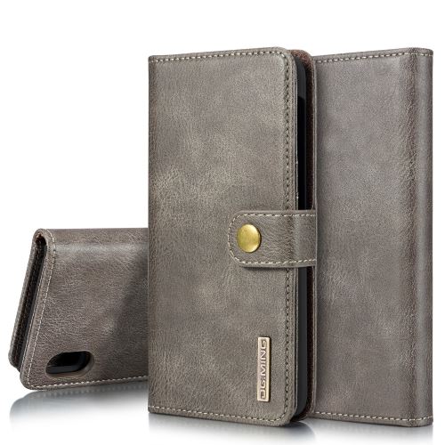 Etui en PU split avec fente gris pour votre Samsung Galaxy A10