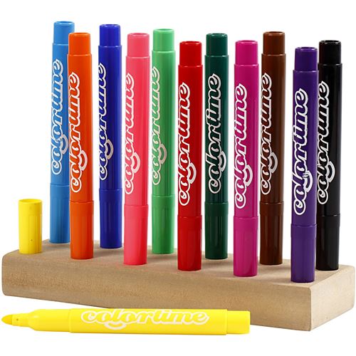 Colortime épingles ligne junior épaisseur 5 mm 12 pièces