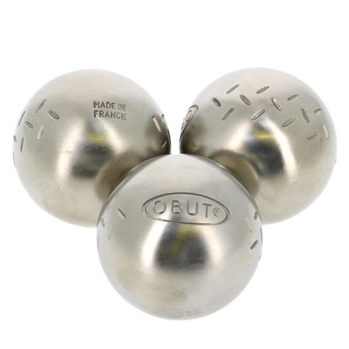Boules de pétanque Obut Inox jr chevron loisir Gris taille : UNI réf : 90429