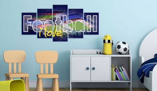 Tableau - Football My Love .Taille : 100x50