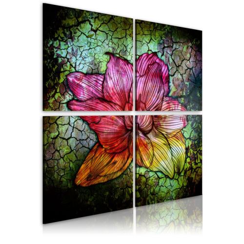 Tableau - Fleur de verre .Taille : 60x60