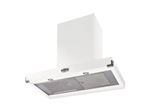 Falcon Contemporaine FHDCT900WHN - Hotte - hotte décorative - largeur : 90 cm - profondeur : 55 cm - evacuation & recyclage - blanc glacé