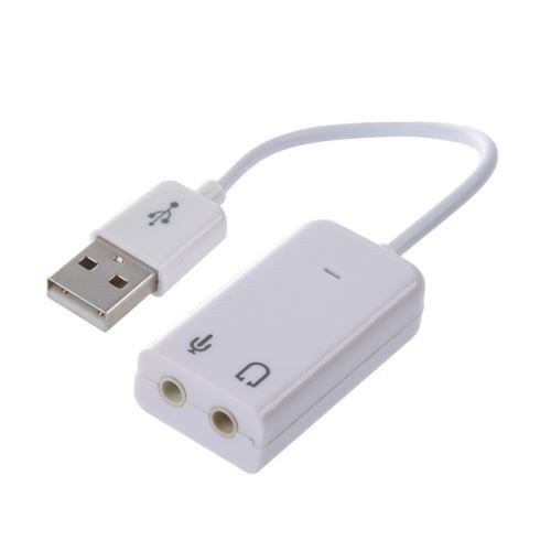 VSHOP® Adaptateur cable carte son USB 2.0 male vers 2 jack femelle micro et casque