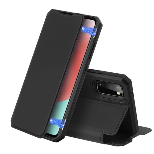 Etui en PU peau x auto-absorbée noir pour votre Samsung Galaxy A41 (Global Version)