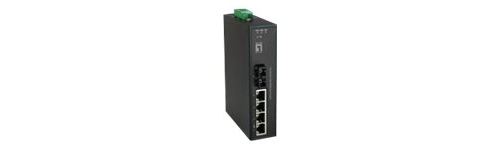 LevelOne IFS-0502 - commutateur - 5 ports - Ordinateur de bureau, Montage sur rail DIN, fixation murale