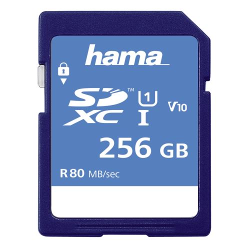 SDXC 256 GB classe 10 UHS-I 80 MB/s