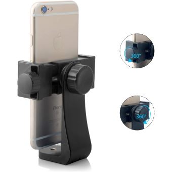 Support Et Adaptateur Trépied Pour Téléphone YHTSPORT - Compatible IPhone, Galaxy, Huawei - Rotation 360°, Fixation Solide