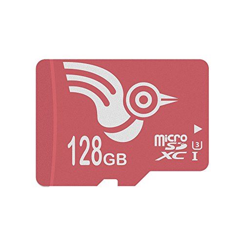 ADROITLARK Carte SD 128 go Classe 10 MicroSDXC Carte mémoire pour téléphone/Appareil-Photo Dash avec Adaptateur Gratuit (U3 128Go)
