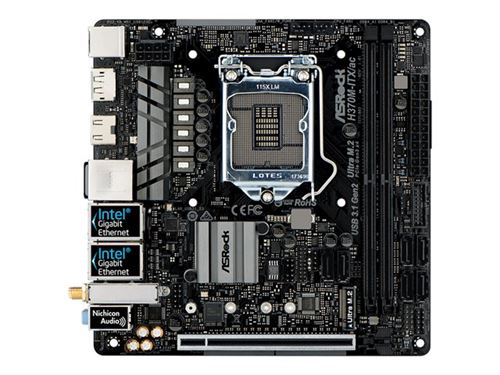 Carte mère asrock h370m-itx/ac, intel h370 - sockel 1151