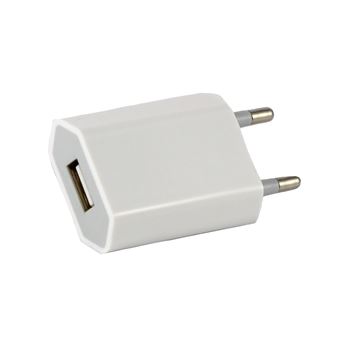 Cable USB Lightning + Chargeur Secteur Blanc pour Apple iPhone SE
