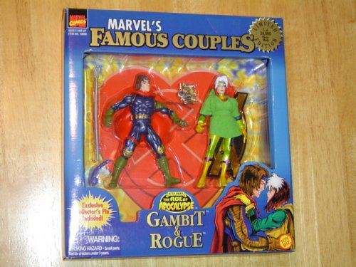 Ensemble de collectionneurs Éditions Limitées Gambit et Rogue de Marvels Famous Couples