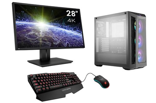 Pack PC Pro Gaming Watercooling, AMD Ryzen 9 5900X, Radeon RX 6800, 64 Go RAM, 1To SSD 970 Evo, 3To HDD, écran 28 4K, c/s et Win 10