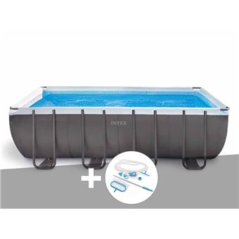 Kit Piscine Tubulaire Intex Rectangulaire 4 57 X 2 74 X 1 22 M Kit D Entretien Piscine Achat Prix Fnac