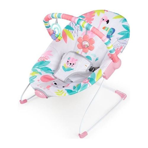 bright starts transat bébé vibrant flamingo vibes