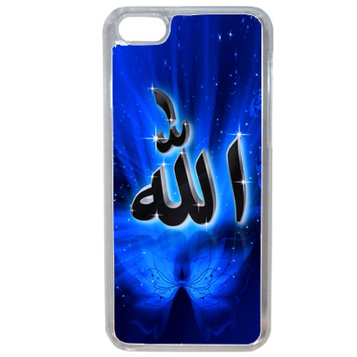 Coque Allah Religion Bleu Nuit Compatible Iphone 7 Plus Transparent